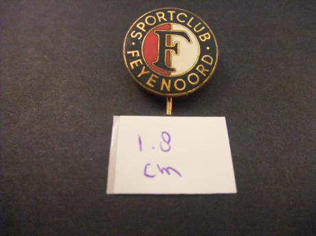 Sportclub Feyenoord Rotterdam logo goudkleurige letters 1.8 cm